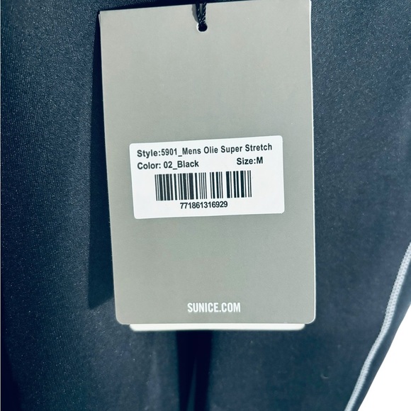 😎SUNICE Black Medium Men Sport Ultra performance sweater Ultra Strech😎 - Picture 7 of 7